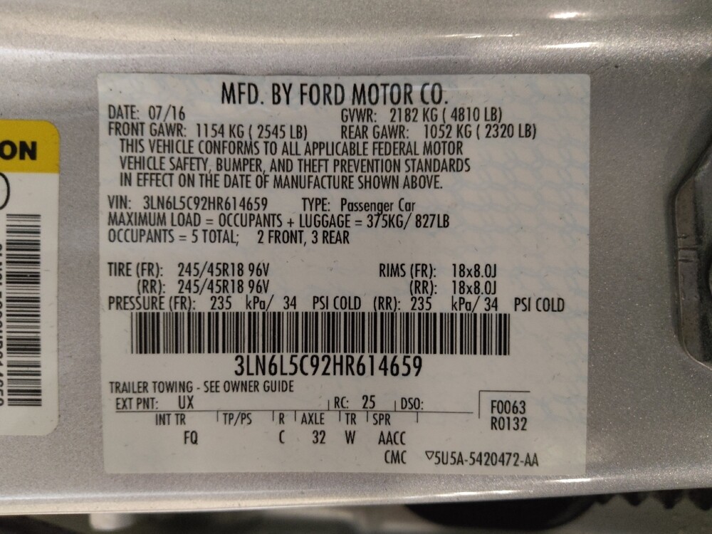 2017 Lincoln MKZ in Tampa, FL 33619 - 18114157 33