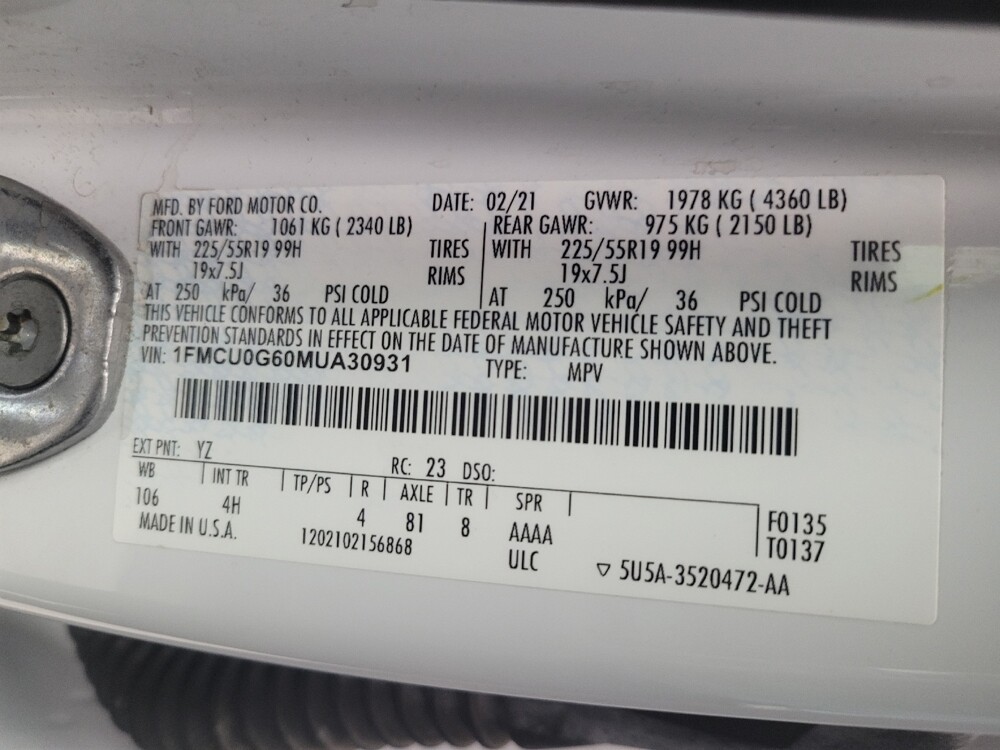 2021 Ford Escape in Madison, TN 37115 - 18114224 33