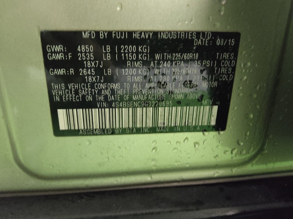 2016 Subaru Outback in Conway, SC 29526 - 18114240 33