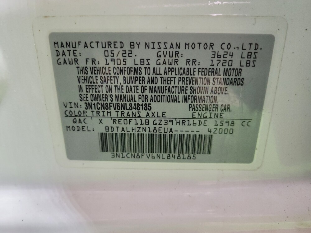 2022 Nissan Versa in Greenville, NC 27834 - 18114270 32