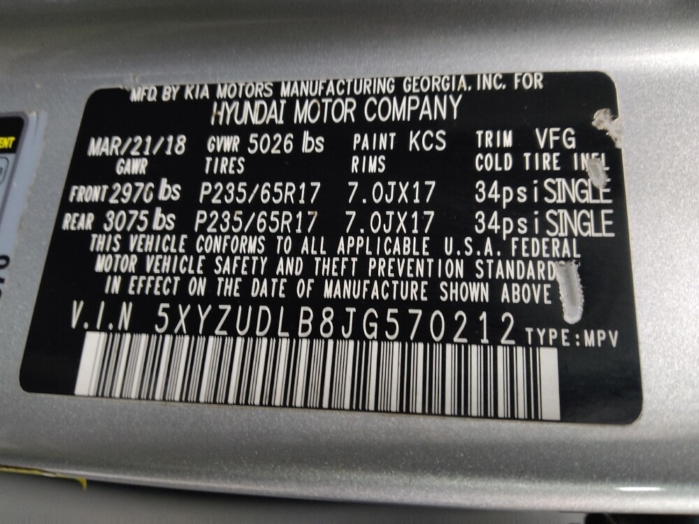 2018 Hyundai Santa Fe in Macon, GA 31210 - 18114311 33