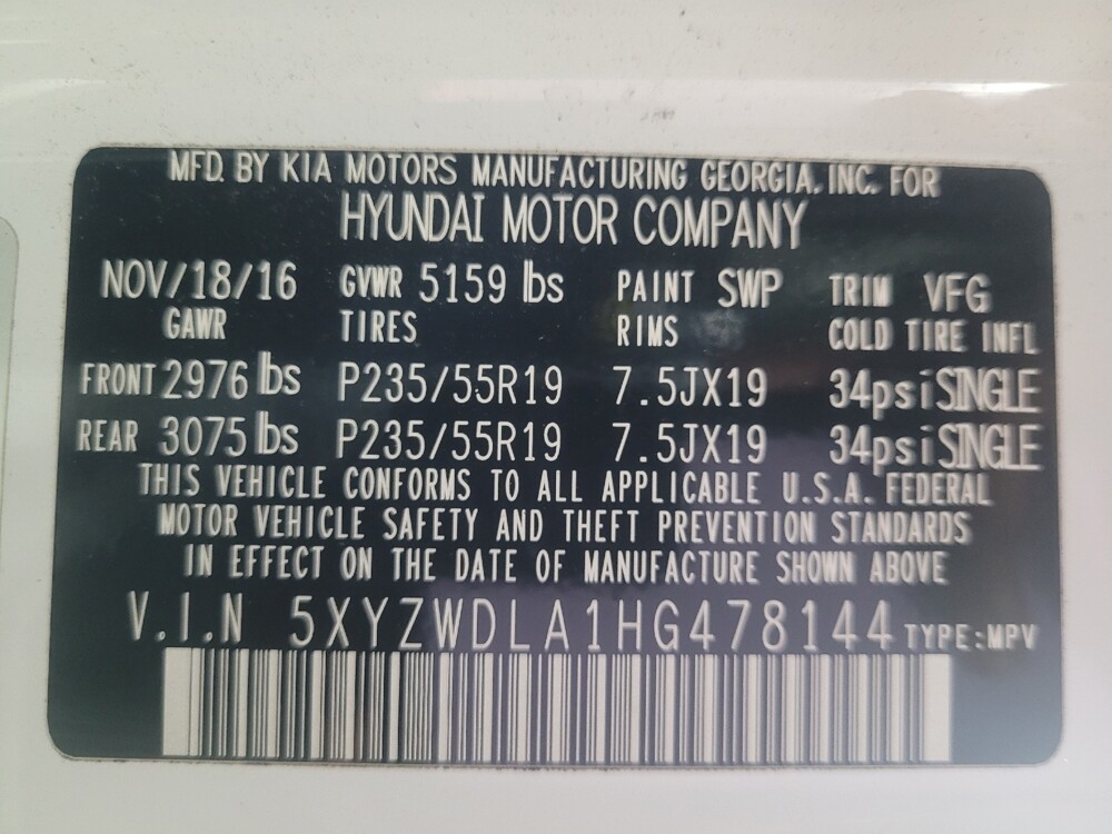 2017 Hyundai Santa Fe in Duluth, GA 30096 - 18114451 33