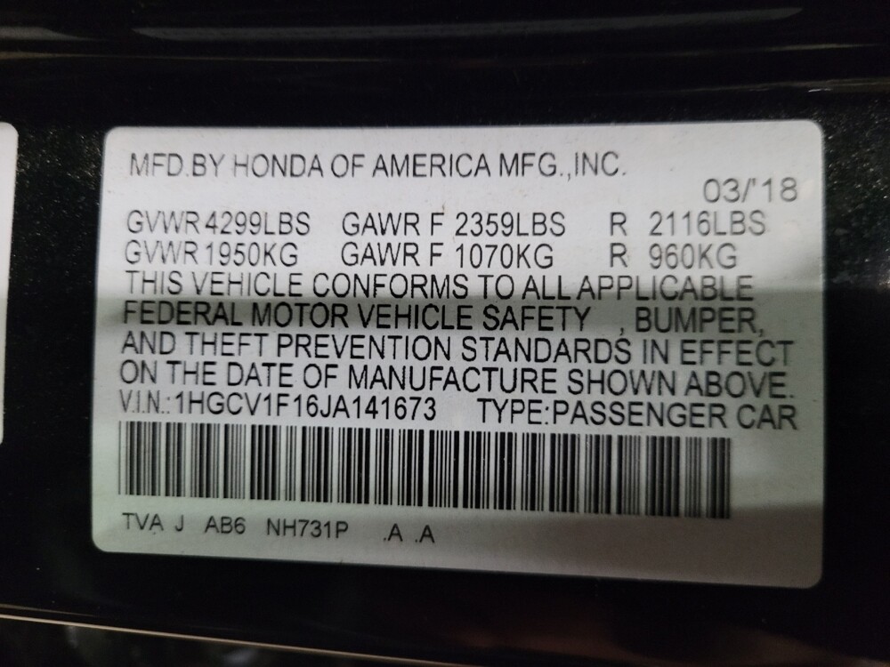 2018 Honda Accord in Allentown, PA 18103 - 18114597 33