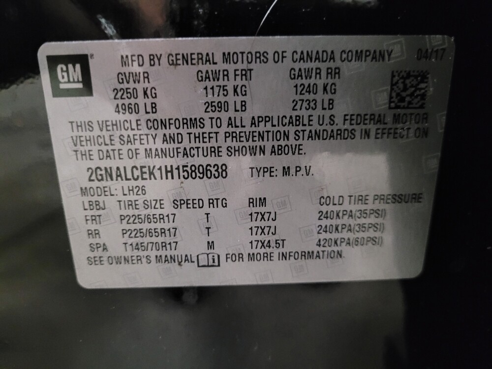 2017 Chevrolet Equinox in Owings Mills, MD 21117 - 18114600 33