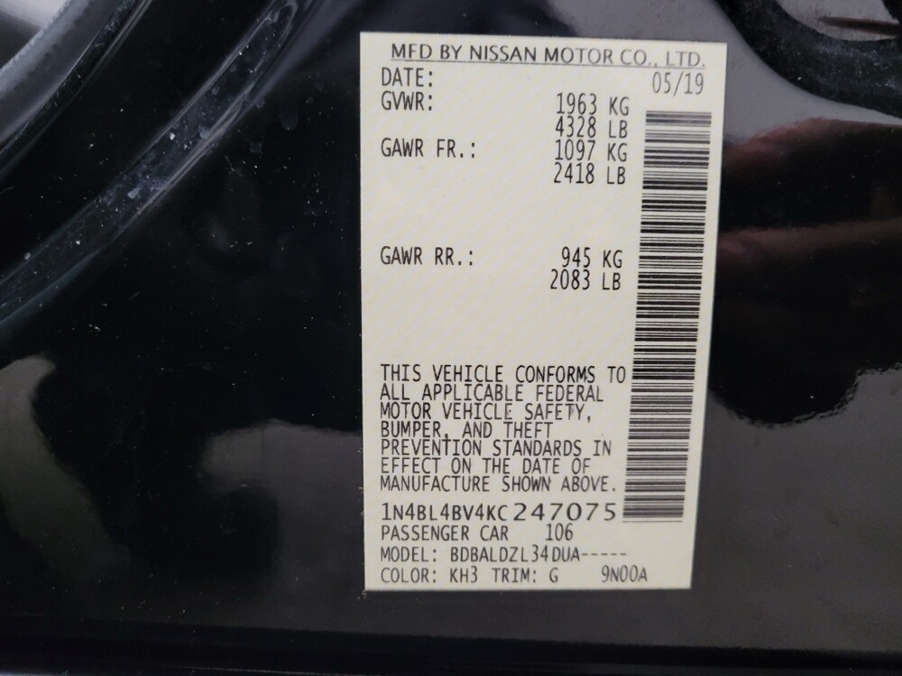 2019 Nissan Altima in Eastpointe, MI 48021 - 18114620 33