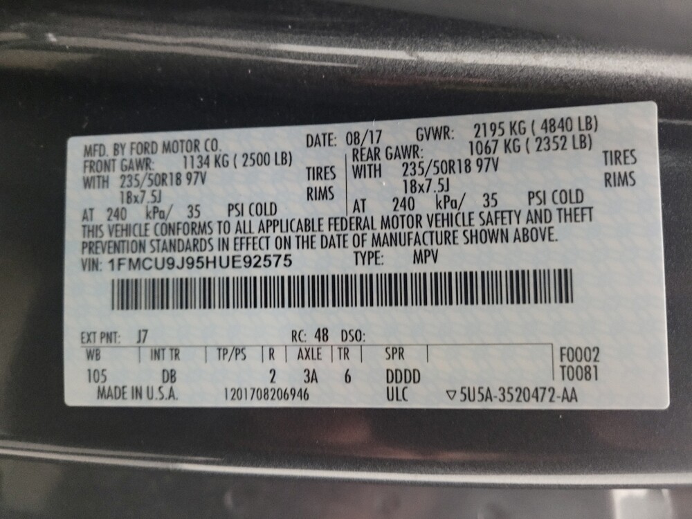 2017 Ford Escape in Eastpointe, MI 48021 - 18114623 33