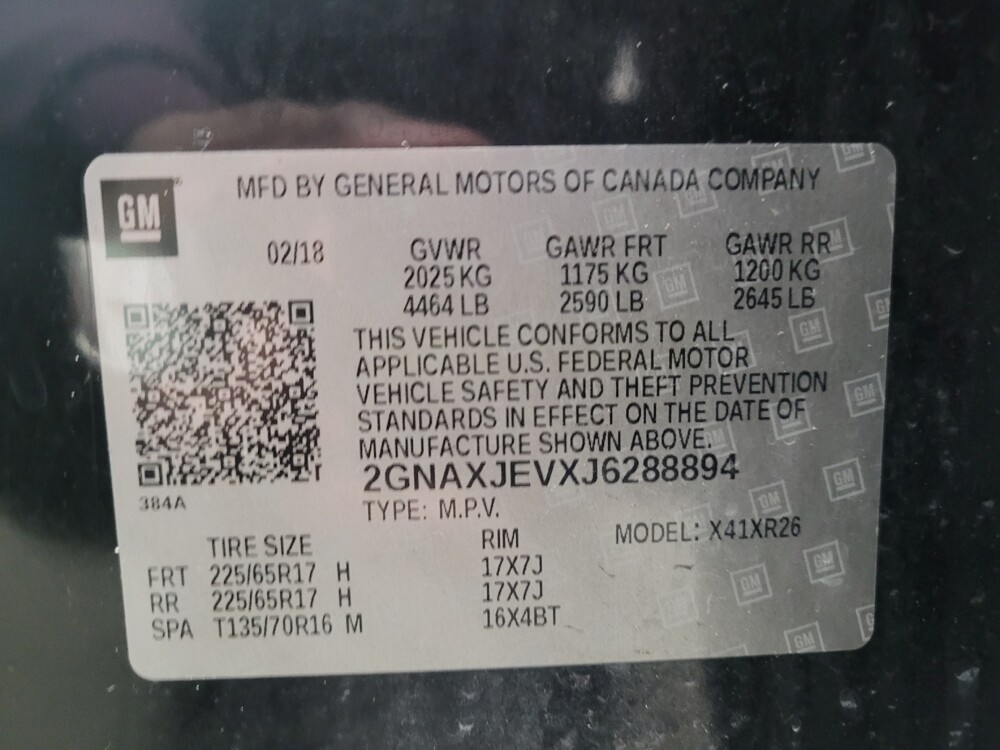 2018 Chevrolet Equinox in Eastpointe, MI 48021 - 18114627 33