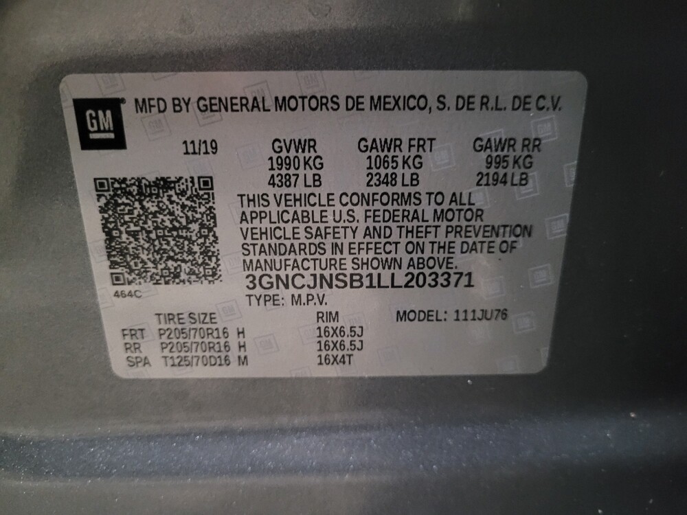 2020 Chevrolet Trax in Glen Burnie, MD 21061 - 18114666 33