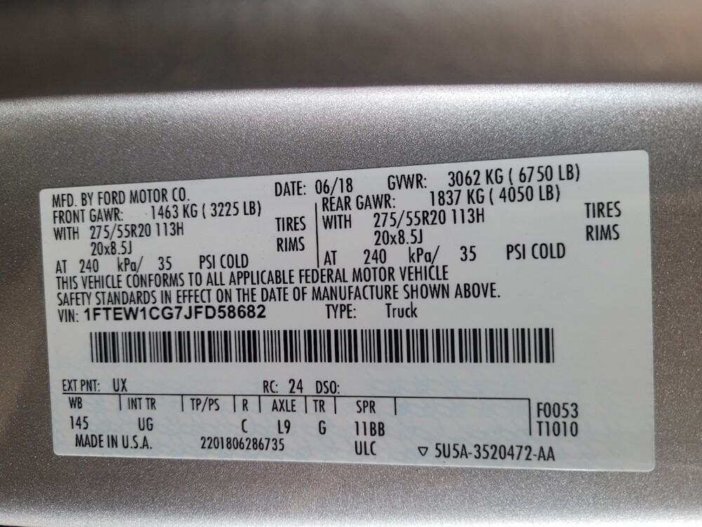 2018 Ford F150 in Hialeah, FL 33014 - 18114692 33