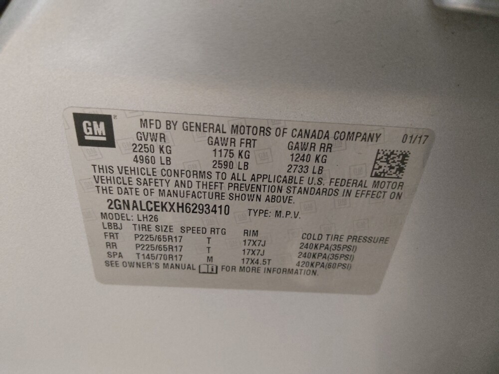 2017 Chevrolet Equinox in Albany, GA 31705 - 18114697 33