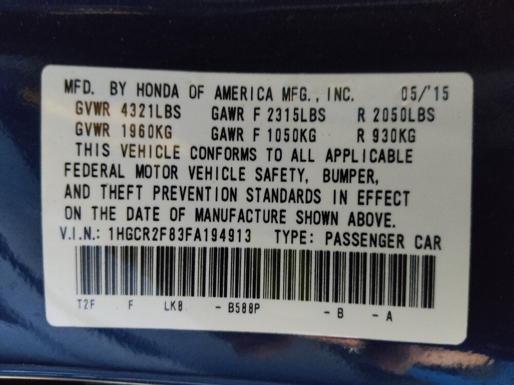 2015 Honda Accord in Clearwater, FL 33764 - 18114726 33