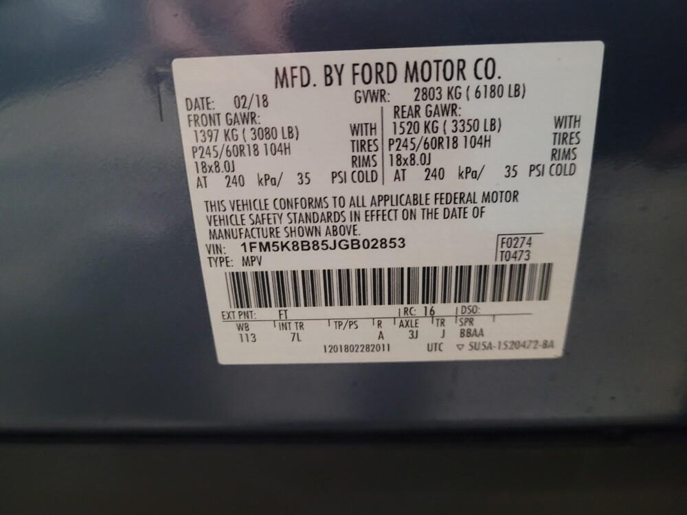 2018 Ford Explorer in Williamstown, NJ 8094 - 18114732 33