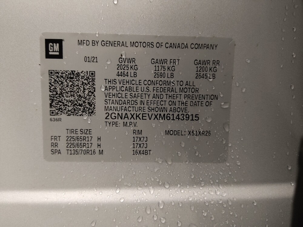 2021 Chevrolet Equinox in Tallahassee, FL 32304 - 18114784 33