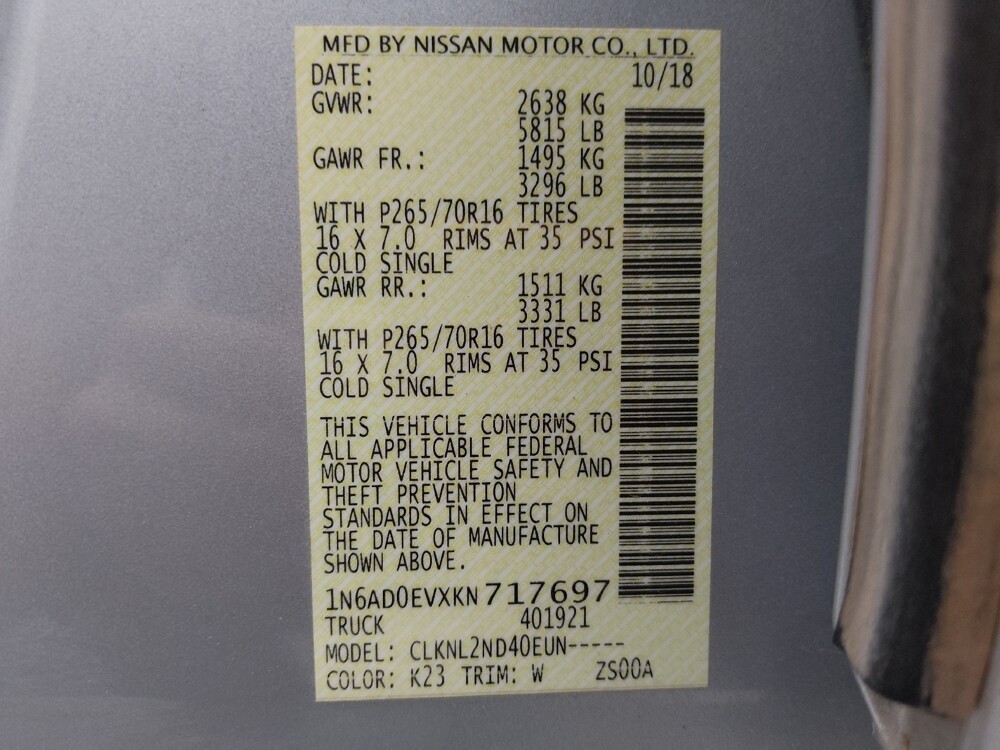 2019 Nissan Frontier in Colorado Springs, CO 80909 - 18114818 33