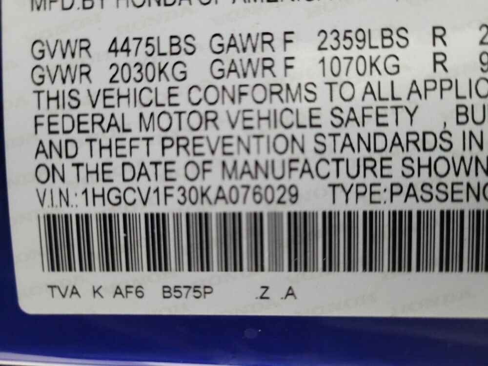 2019 Honda Accord in Las Vegas, NV 89104 - 18114858 33