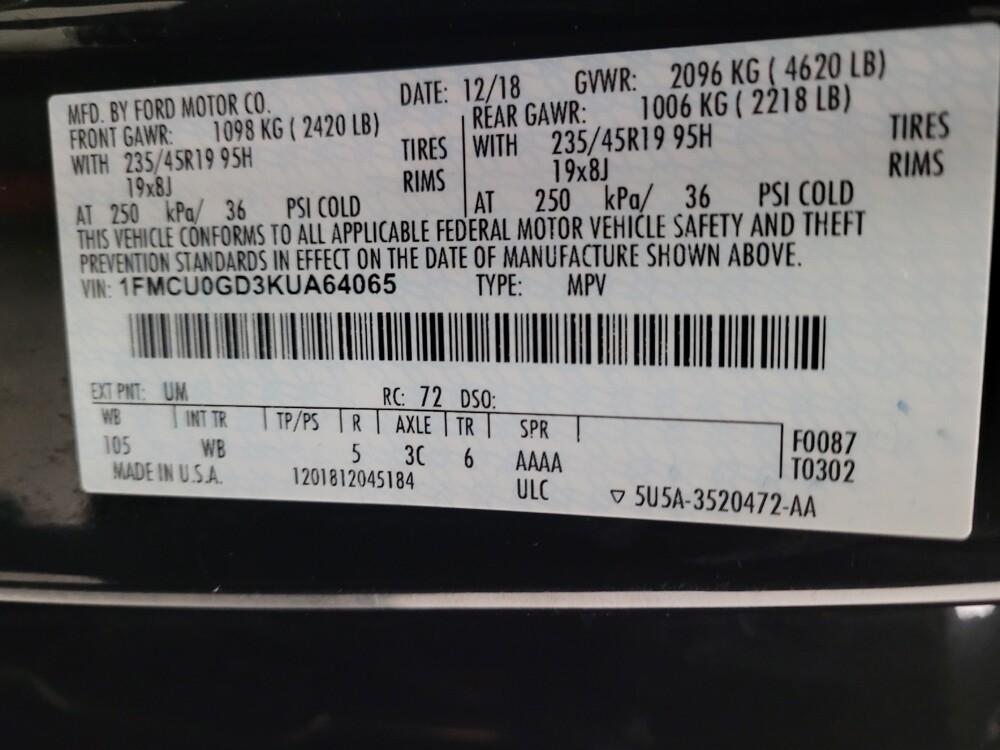 2019 Ford Escape in Downey, CA 90241 - 18114861 33