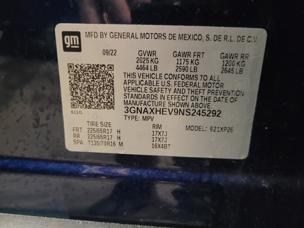 2022 Chevrolet Equinox in New Castle, DE 19720 - 18114894 33