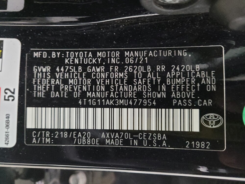 2021 Toyota Camry in Eastpointe, MI 48021 - 18114926 33