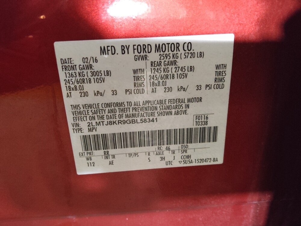 2016 Lincoln MKX in Stone Mountain, GA 30083 - 18114942 33