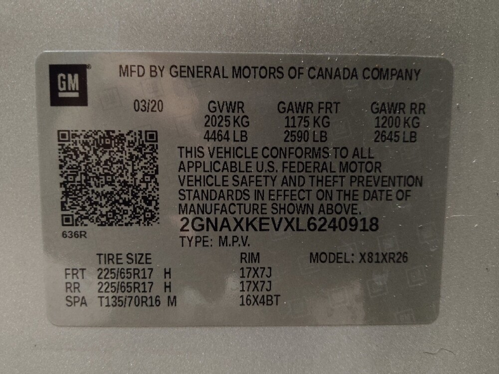 2020 Chevrolet Equinox in Gainesville, FL 32609 - 18114954 33