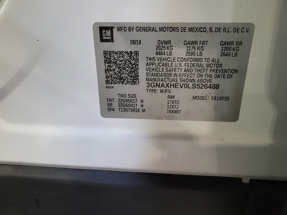 2020 Chevrolet Equinox in Riverside, CA 92504 - 18115030 33