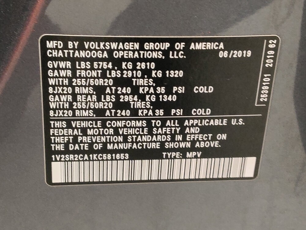 2019 Volkswagen Atlas in Plano, TX 75074 - 18115050 33