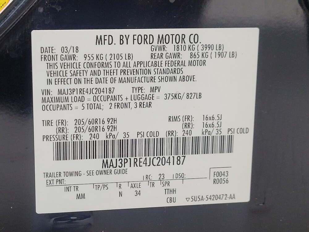 2018 Ford EcoSport in Antioch, TN 37013 - 18115103 33