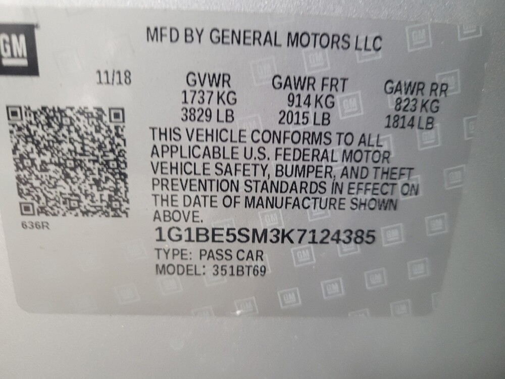 2019 Chevrolet Cruze in Union City, GA 30291 - 18115127 33