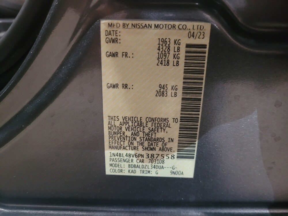 2023 Nissan Altima in New Castle, DE 19720 - 18115222 33