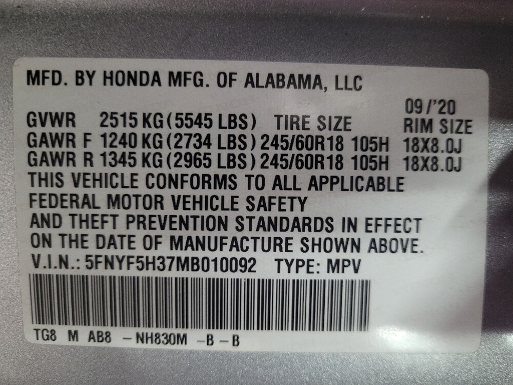 2021 Honda Pilot in Chattanooga, TN 37421 - 18115242 33
