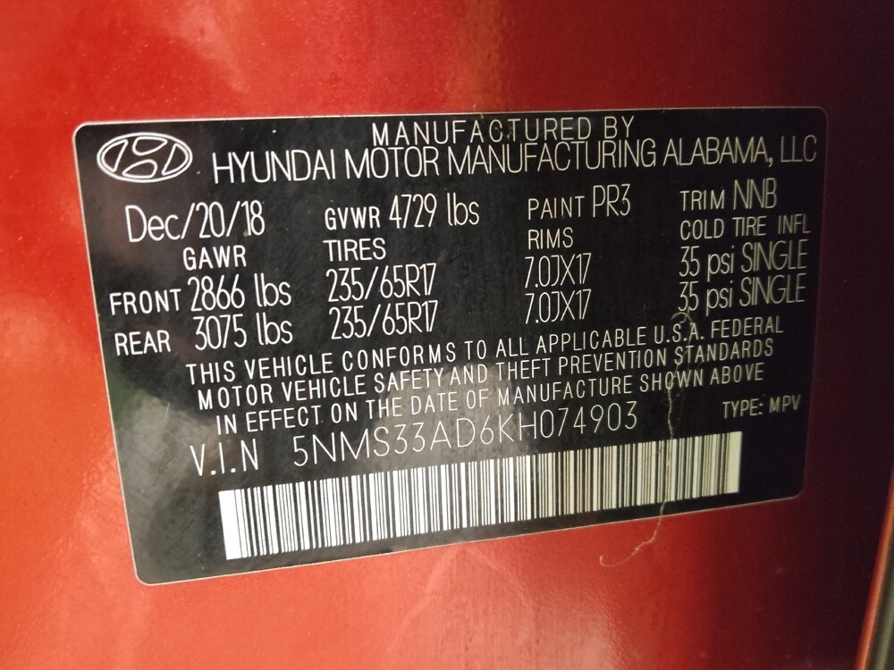 2019 Hyundai Santa Fe in Marietta, GA 30062 - 18115243 33