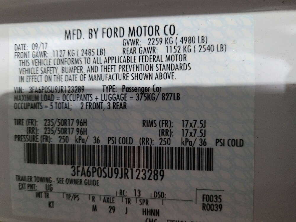 2018 Ford Fusion in New Castle, DE 19720 - 18115281 33