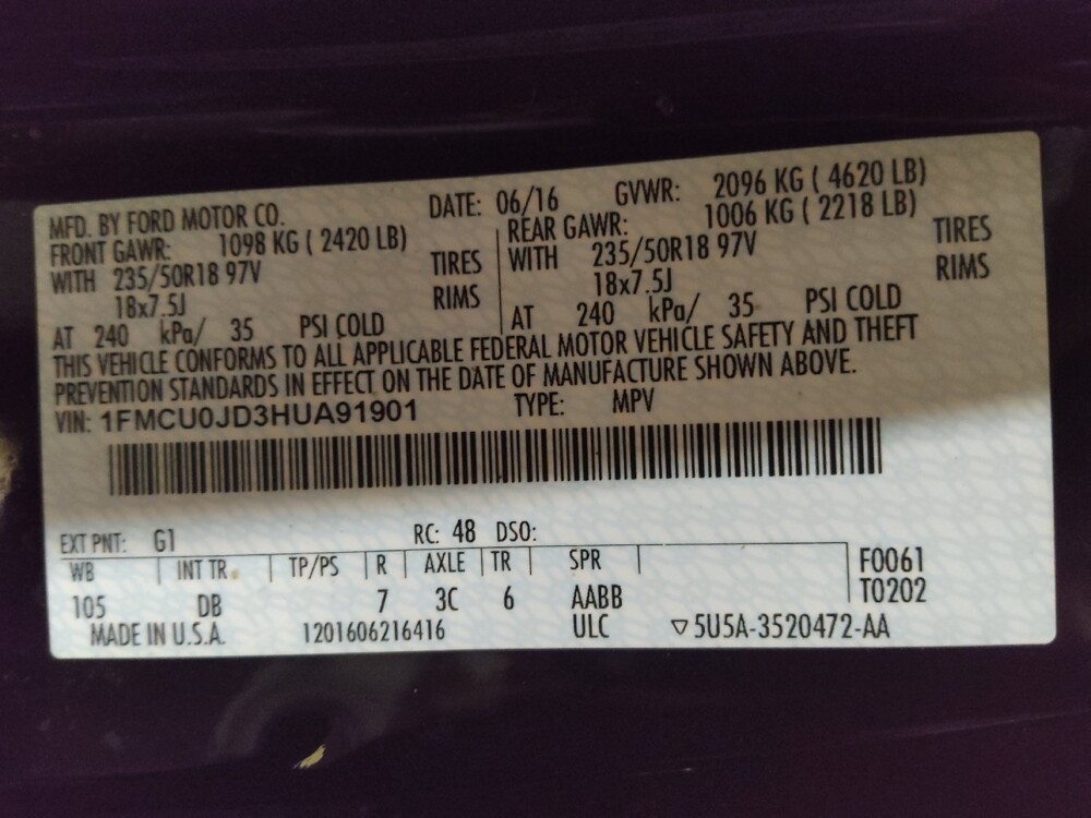 2017 Ford Escape in Salem, VA 24153 - 18115335 33