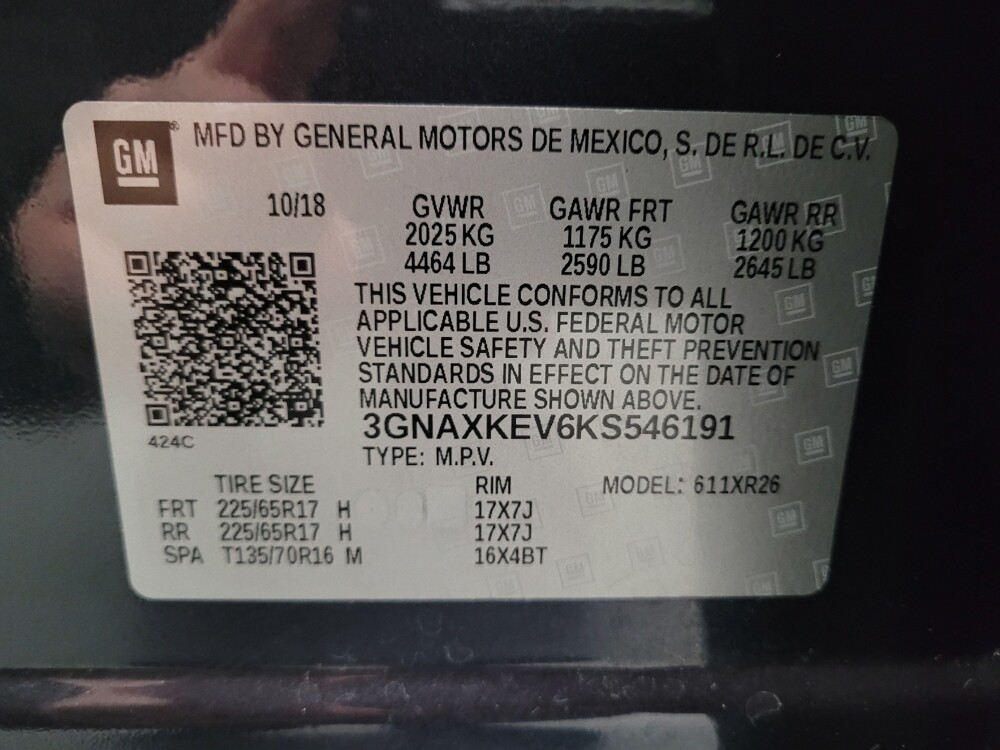 2019 Chevrolet Equinox in Downey, CA 90241 - 18115405 33