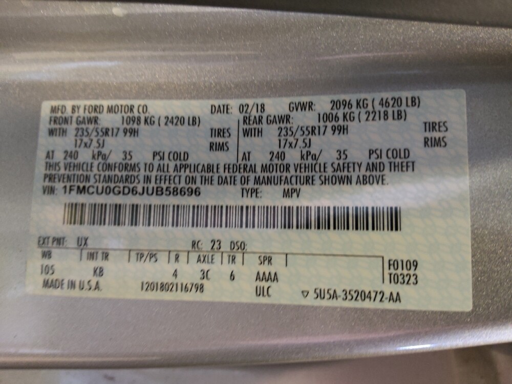 2018 Ford Escape in Chandler, AZ 85225 - 18115468 33