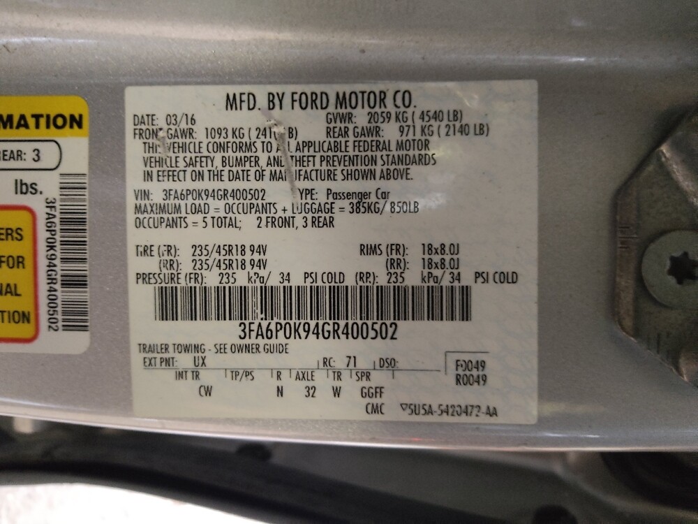 2016 Ford Fusion in Clearwater, FL 33764 - 18115476 33