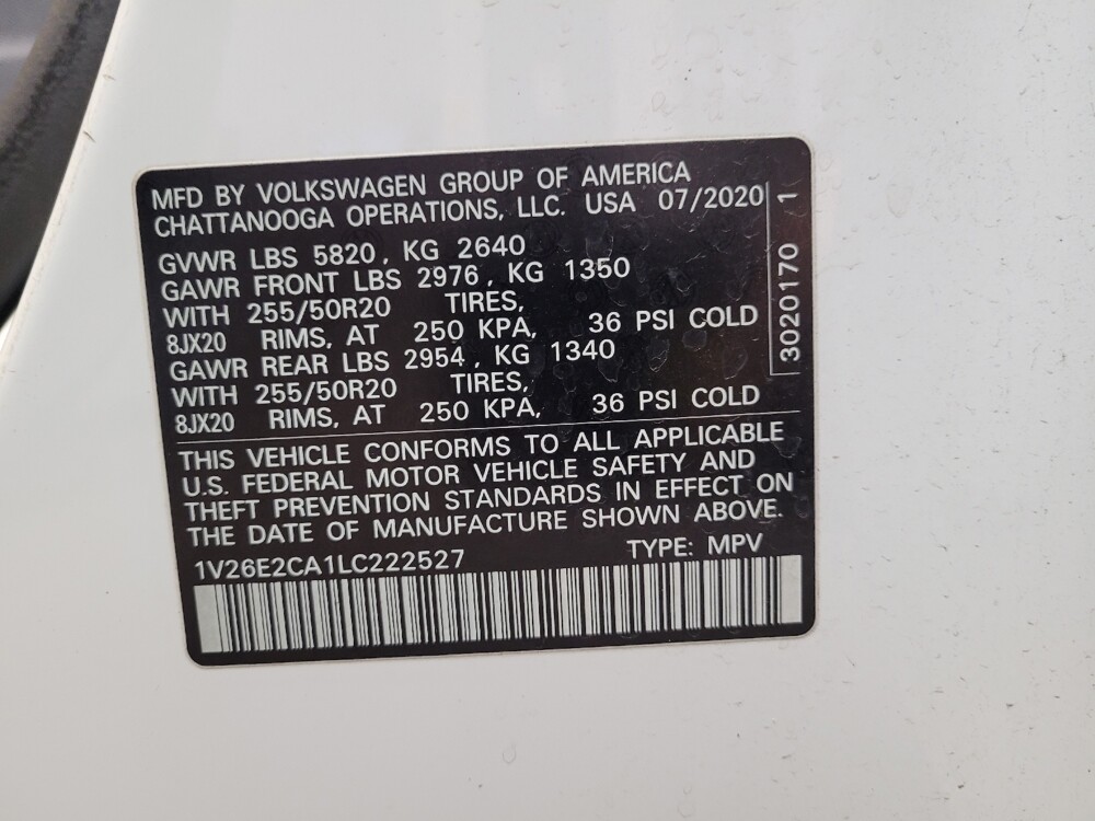 2020 Volkswagen Atlas in Louisville, KY 40258 - 18115482 33
