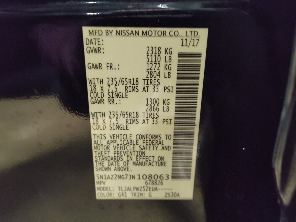 2018 Nissan Murano in Ocala, FL 34471 - 18115483 33