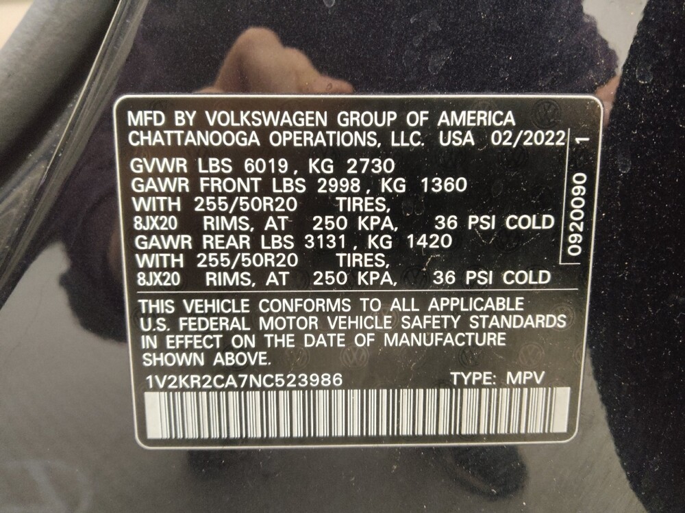 2022 Volkswagen Atlas in Colorado Springs, CO 80909 - 18115518 33