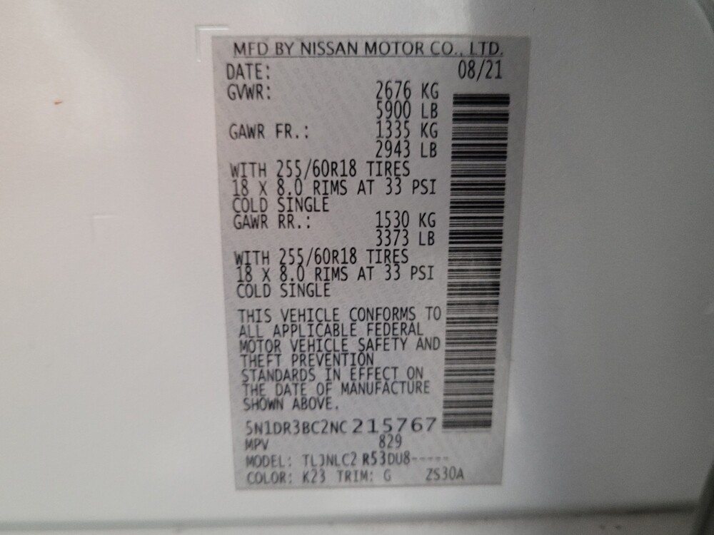 2022 Nissan Pathfinder in Montclair, CA 91763 - 18115562 33