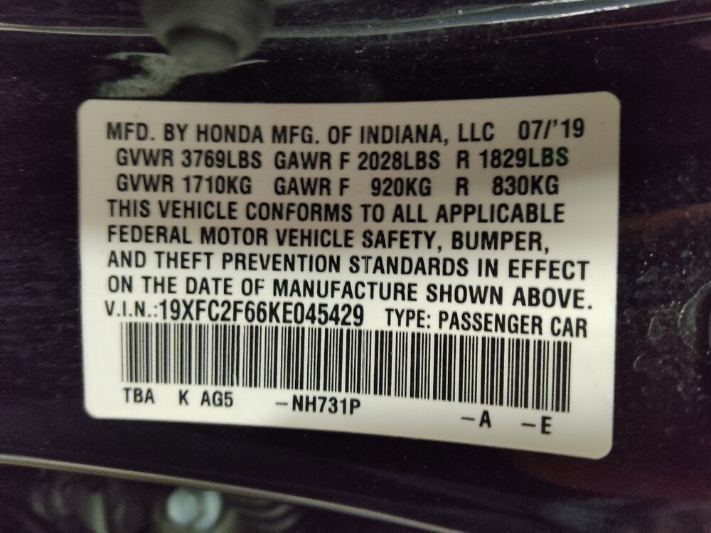 2019 Honda Civic in Lewisville, TX 75067 - 18115563 33