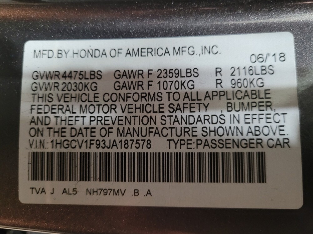 2018 Honda Accord in Plymouth Meeting, PA 19462 - 18115567 33