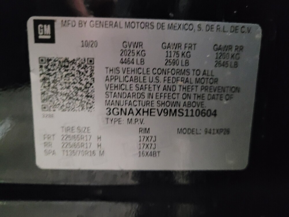 2021 Chevrolet Equinox in New Castle, DE 19720 - 18115574 33