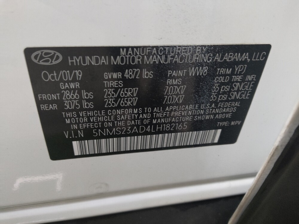 2020 Hyundai Santa Fe in Jackson, MS 39211 - 18115649 33