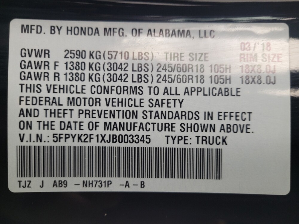 2018 Honda Ridgeline in Memphis, TN 38128 - 18115657 33