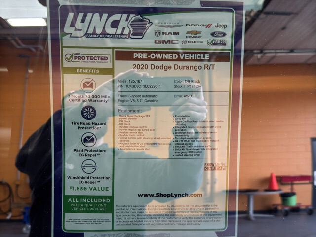 2020 Dodge Durango in Burlington, WI 53105 - 18115712 39