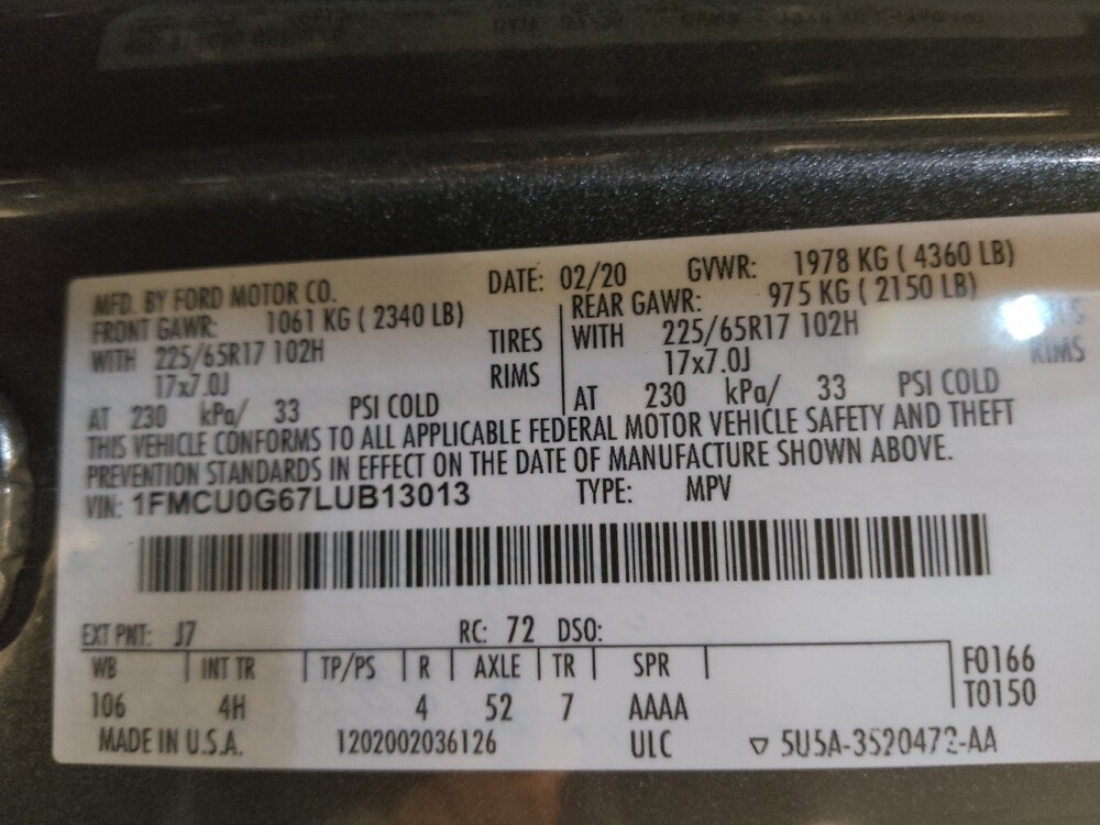 2020 Ford Escape in Fayetteville, NC 28304 - 18115745 33