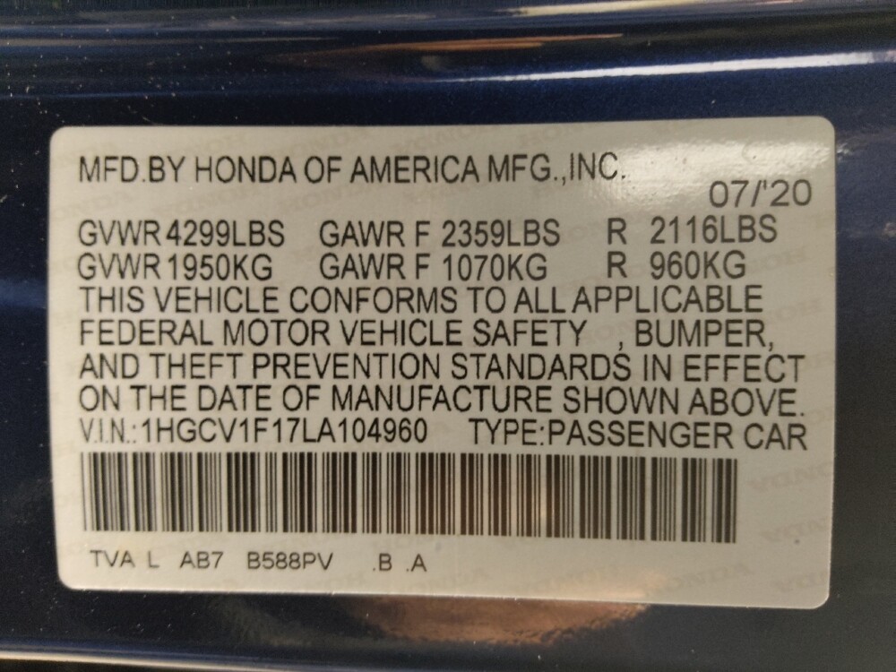 2020 Honda Accord in Live Oak, TX 78233 - 18115757 33