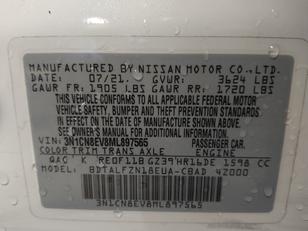 2021 Nissan Versa in Tallahassee, FL 32304 - 18115840 33