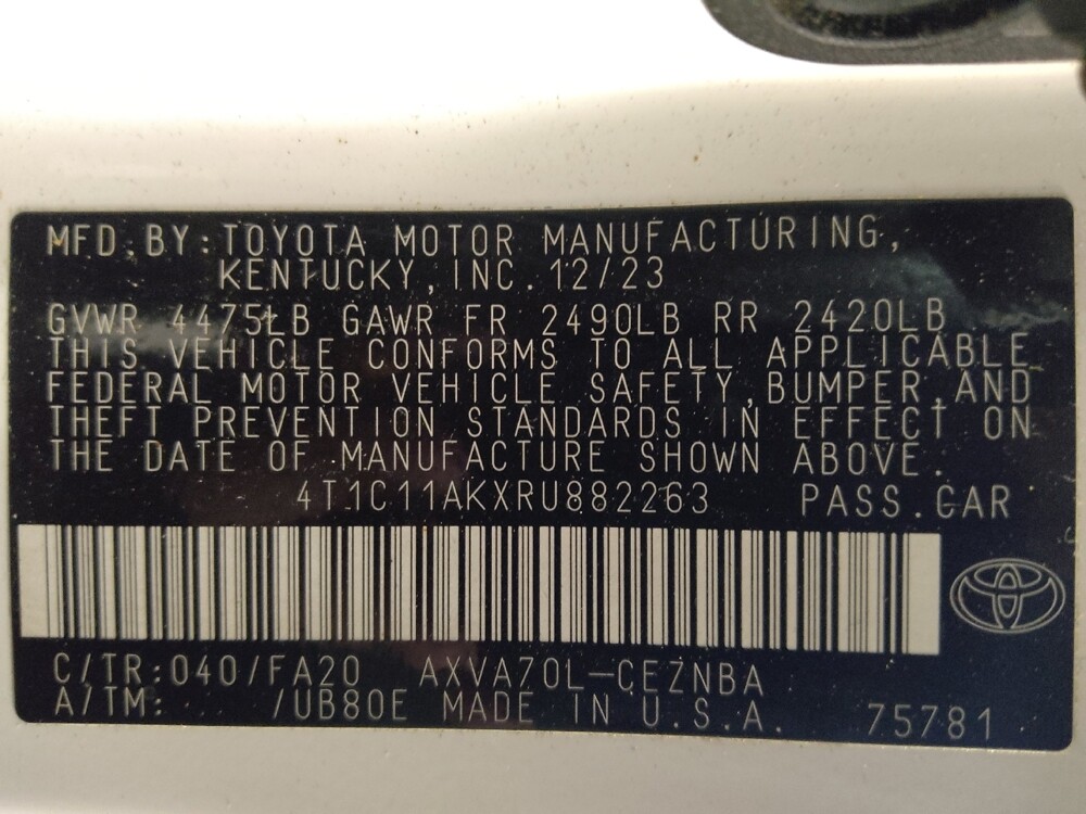 2024 Toyota Camry in Gainesville, FL 32609 - 18115883 33